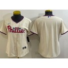Women's Philadelphia Phillies Blank Cream Cool Base Jersey