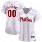 Women's Philadelphia Phillies Customized White Limited Jersey