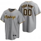 Women's Pittsburgh Pirates Customized Gray Cool Base Jersey