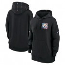 Women's Pittsburgh Steelers Black 2023 Crucial Catch Club Pullover Hoodie