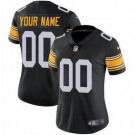 Women's Pittsburgh Steelers Customized Limited Black Alternate Vapor Untouchable Jersey