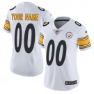 Women's Pittsburgh Steelers Customized Limited White Vapor Untouchable Jersey