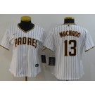 Women's San Diego Padres #13 Manny Machado White 2020 Cool Base Jersey
