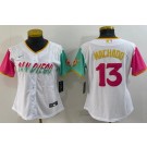 Women's San Diego Padres #13 Manny Machado White 2022 City Connect Cool Base Jersey