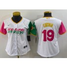 Women's San Diego Padres #19 Tony Gwynn White 2022 City Connect Cool Base Jersey