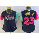 Women's San Diego Padres #23 Fernando Tatis Jr Black City Cool Base Jersey