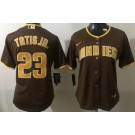 Women's San Diego Padres #23 Fernando Tatis Jr Brown Cool Base Jersey