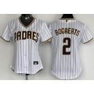 Women's San Diego Padres #2 Xander Bogaerts White Cool Base Jersey