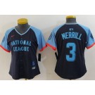 Women's San Diego Padres #3 Jackson Merrill Navy 2024 All Star Limited Jersey