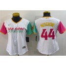 Women's San Diego Padres #44 Joe Musgrove White 2022 City Connect Cool Base Jersey