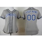 Women's San Diego Padres Customized Grey Cool Base Jersey