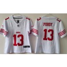 Women's San Francisco 49ers #13 Brock Purdy Limited White FUSE Vapor Jersey