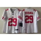 Women's San Francisco 49ers #29 Talanoa Hufanga Limited White Vapor Jersey