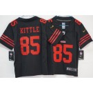 Women's San Francisco 49ers #85 George Kittle Limited Black Vapor Jersey