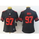 Women's San Francisco 49ers #97 Nick Bosa Limited Black Vapor Untouchable Jersey