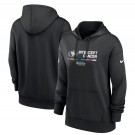 Women's San Francisco 49ers Black 2022 Crucial Catch Therma Performance Pullover Hoodie