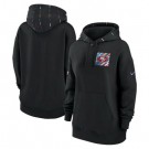 Women's San Francisco 49ers Black 2023 Crucial Catch Club Pullover Hoodie
