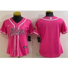 Women's San Francisco 49ers Blank Pink Baseball Jersey