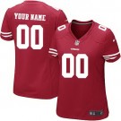 Women's San Francisco 49ers Customized Game Red Jersey
