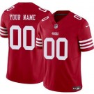 Women's San Francisco 49ers Customized Limited Red FUSE Vapor Jersey