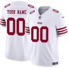Women's San Francisco 49ers Customized Limited White FUSE Vapor Jersey