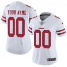 Women's San Francisco 49ers Customized Limited White Vapor Untouchable Jersey