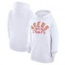 Women's San Francisco 49ers Starter White Half Ball Team Pullover Hoodie