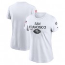 Women's San Francisco 49ers White 2024 Salute To Service Legend Performance T Shirt