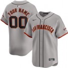 Women's San Francisco Giants Customized Gray Limited Jersey