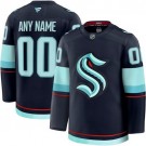 Women's Seattle Kraken Customized Navy Fanatics Authentic Jersey