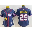 Women's Seattle Mariners #29 Cal Raleigh Navy 2025 All Star Limited Jersey