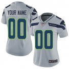 Women's Seattle Seahawks Customized Limited Gray Vapor Untouchable Jersey