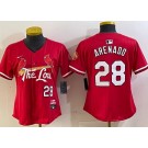 Women's St Louis Cardinals #28 Nolan Arenado Red 2024 City Connect Limited Jersey