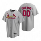 Women's St Louis Cardinals Customized Gray Road 2020 Cool Base Jersey