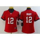 Women's Tampa Bay Buccaneers #12 Tom Brady Limited Red Vapor Untouchable Jersey