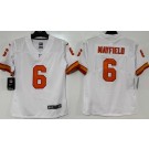 Women's Tampa Bay Buccaneers #6 Baker Mayfield Limited White Throwback Vapor Jersey