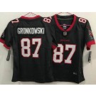Women's Tampa Bay Buccaneers #87 Rob Gronkowski Limited Pewter Vapor Untouchable Jersey