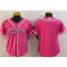 Women's Tampa Bay Buccaneers Blank Limited Pink Baseball Jersey