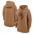 Women's Tampa Bay Buccaneers Brown 2023 Salute to Service Pullover Hoodie