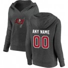 Women's Tampa Bay Buccaneers Custom Gray Pullover Hoodie 210335