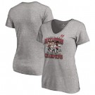 Women's Tampa Bay Buccaneers Gray 2021 Super Bowl LV Champions Printed T-Shirt 210373