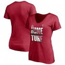 Women's Tampa Bay Buccaneers Red 2021 Super Bowl LV Champions Printed T-Shirt 210372