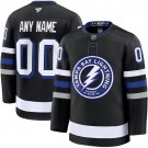 Women's Tampa Bay Lightning Customized Black Fanatics Authentic Jersey