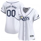 Women's Tampa Bay Rays Customized White Limited Jersey