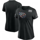 Women's Tennessee Titans Black Crucial Catch Sideline Performance T Shirt