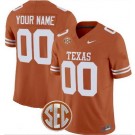 Women's Texas Longhorns Custom Limited Yellow FUSE College Football Jersey