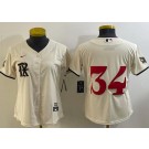 Women's Texas Rangers #34 Nolan Ryan Cream 2023 City Cool Base Jersey