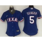 Women's Texas Rangers #5 Corey Seager Royal Cool Base Jersey
