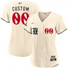 Women's Texas Rangers Customized Cream 2023 City Player Number Cool Base Jersey