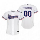 Women's Texas Rangers Customized White 2020 Cool Base Jersey